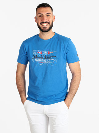 Camiseta de hombre de algodón con estampado