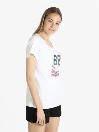 Camiseta de mujer de manga corta con estampado