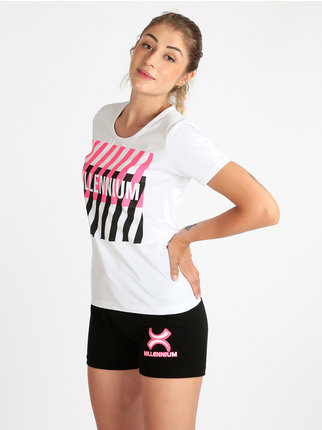 Camiseta de mujer de manga corta con letras