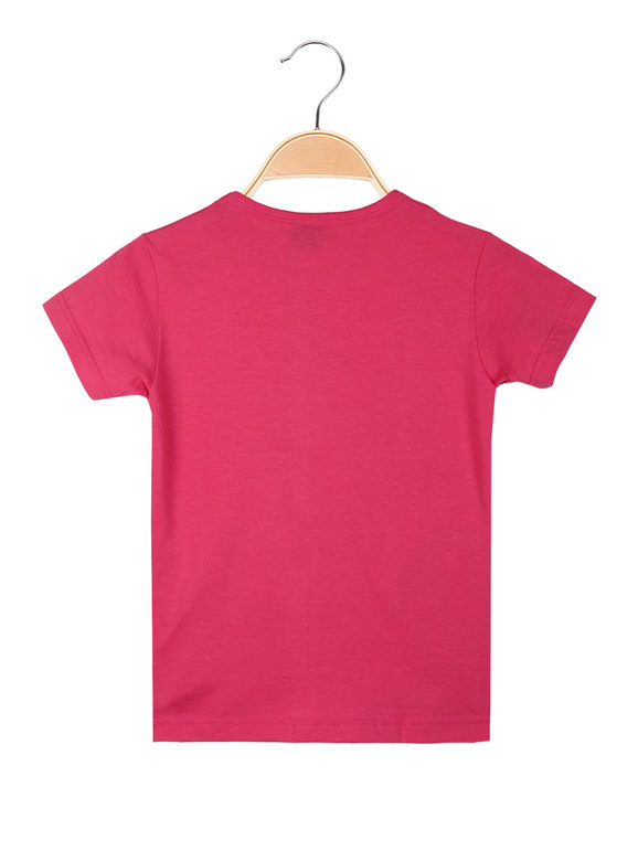 Camiseta de niña de manga corta con estampado