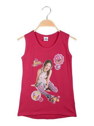 Camiseta de tirantes de niña con estampado Soy Luna