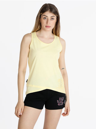 Camiseta de tirantes deportiva de mujer con estampado