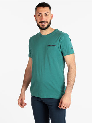 Camiseta hombre manga corta con bolsillo
