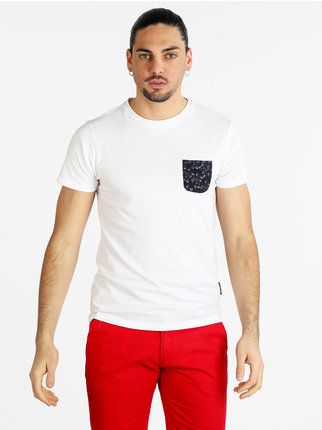 Camiseta hombre manga corta con bolsillo