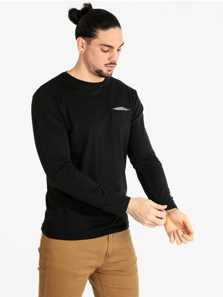 Camiseta hombre manga larga con bolsillo