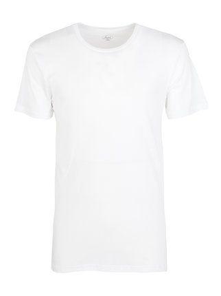 Camiseta interior blanca con cuello redondo