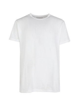 Camiseta interior de hombre de algodón con cuello redondo