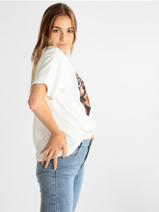 Camiseta larga de mujer con estampado
