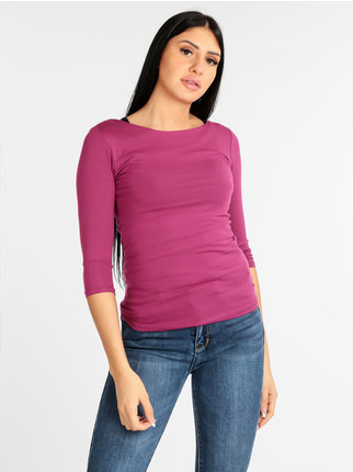 Camiseta mujer color liso