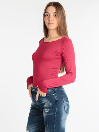 Camiseta mujer cuello redondo