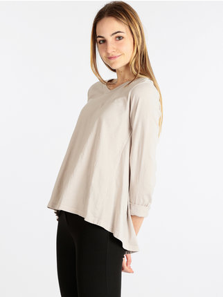Camiseta mujer manga larga algodón