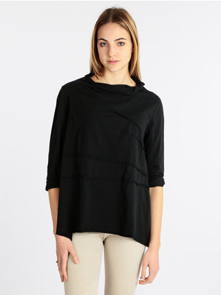 Camiseta mujer oversize algodón