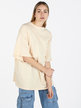 Camiseta mujer oversize color liso