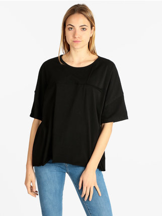 Camiseta mujer oversize de algodón