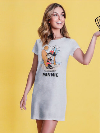 Camisón de manga corta Minnie en punto de algodón