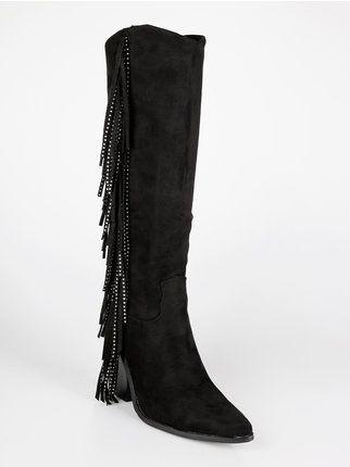 Camperos women's boots with fringes