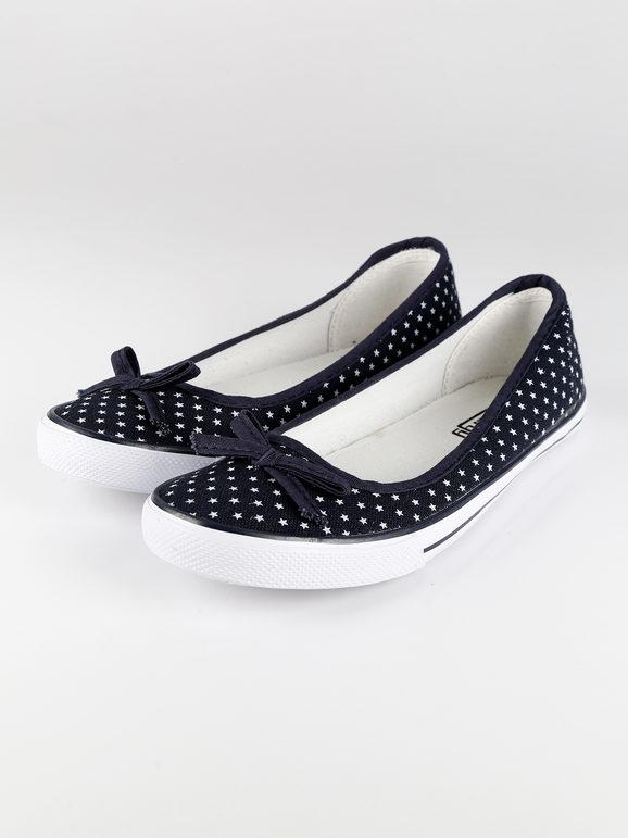Canvas ballet flats with stars