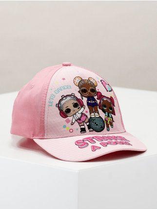 Cappellino da bambina con visiera