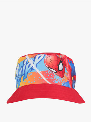 Cappello da sole stampa spider man