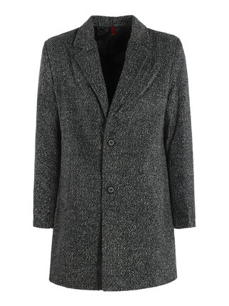 Cappotto classico da uomo effetto lana
