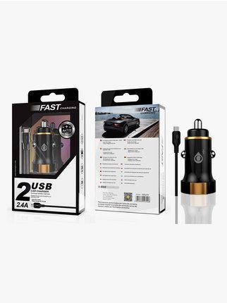 Car charger with micro usb cable
