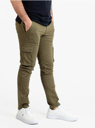 Cargo model cotton trousers for men