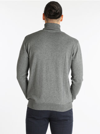 Cashmere blend turtleneck pullover for men
