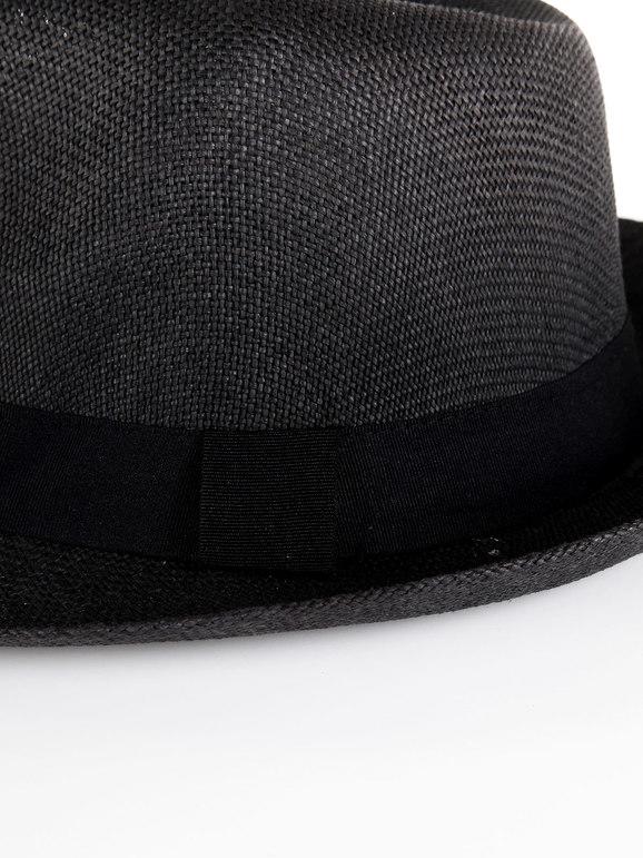 Chapeau Panama en papier avec ruban