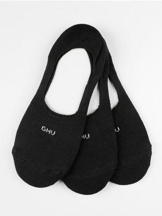 Chaussette de protection des pieds en coton mélangé noir  3 pièces