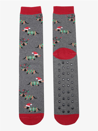 Chaussettes antidérapantes de Noël pour hommes