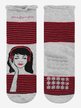 Chaussettes antidérapantes fille en coton chaud avec imprimés
