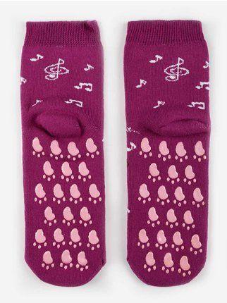 Chaussettes antidérapantes pour filles avec imprimés