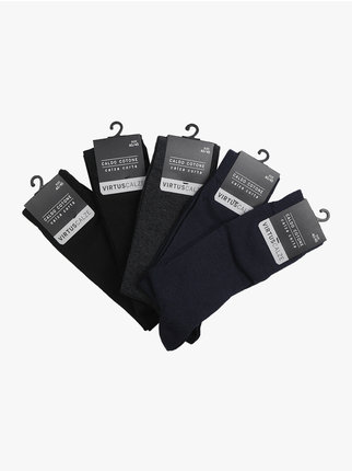 Chaussettes courtes pour hommes en coton chaud. Paquet de 5 paires
