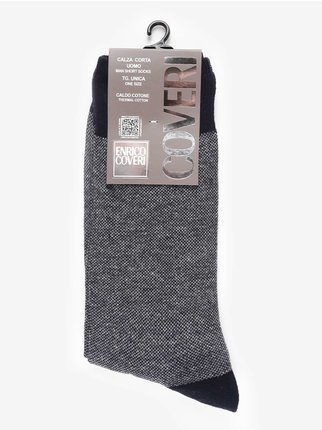 Chaussettes courtes pour hommes en coton chaud