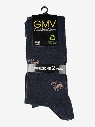 Chaussettes longues GianMarcoVenturi avec imprimé  2 pièces