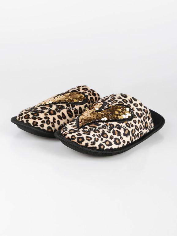 Chaussons femme animalier