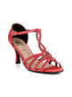 Chaussures de danse rouges avec strass