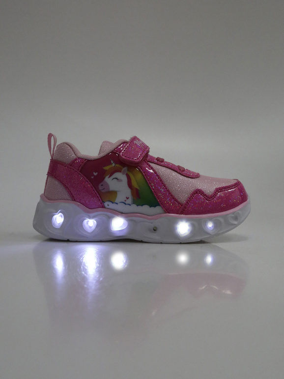 Chaussures fille lurex avec lumières
