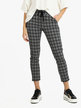 Checkered women's jogger trousers