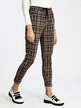 Checkered women's trousers