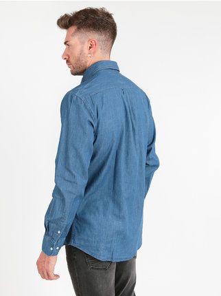 chemise en jean coupe classique pour hommes