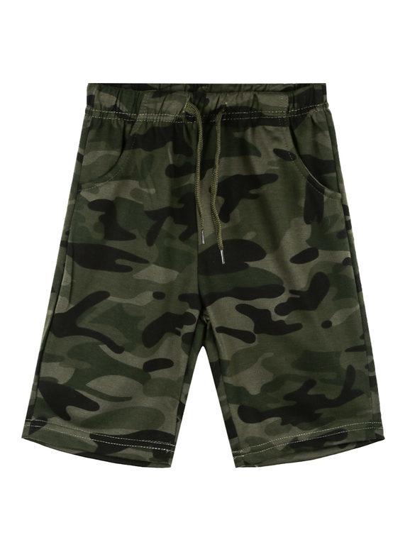 Child military bermuda shorts