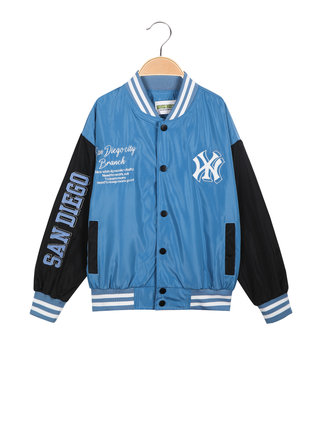 Children's baseball jacket with buttons