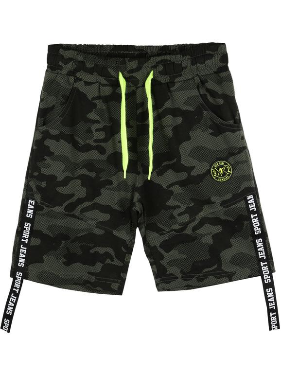 Children's camouflage Bermuda shorts