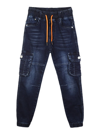 Children's cargo jeans with big pockets