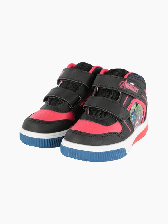 Children's high-top sneakers with lights