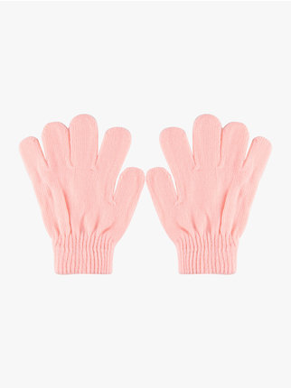 Children's knitted gloves