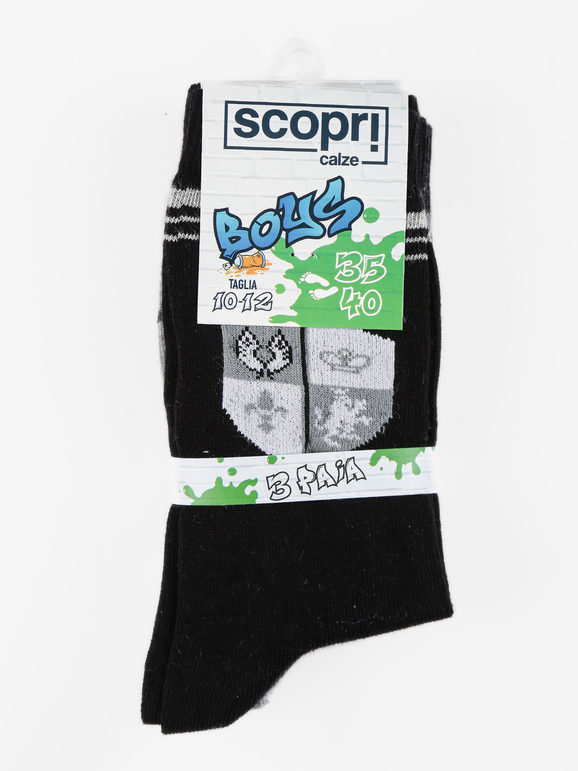 Children's long socks  pack of 3 pairs