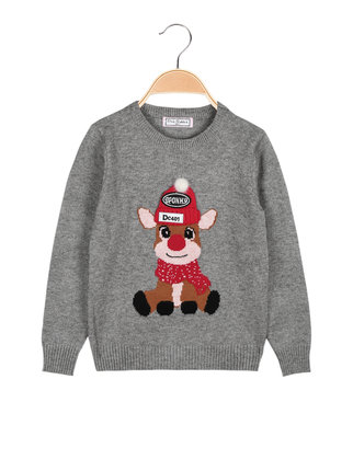 Children's pullover with reindeer