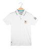 Children's short-sleeved polo shirt with writing